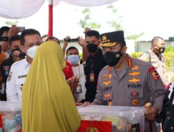 Kapolri Tinjau Pelaksanaan Percepatan Vaksinasi Serentak Se-Indonesia Di Bintan Kepulauan Riau