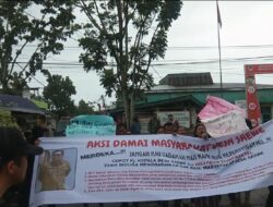 Walikota Gunungsitoli tak sambangi Masa Aksi, Masyarakat Desa saewe kecewa