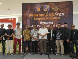 Semarak Hari Bakti, BP Batam Bersama Komunitas Kampung Seni Batam Gelar Pameran Lukisan