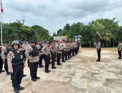 Polresta Barelang Gelar Apel Kesiapan Personil Antisipasi Permasalahan di Sembulang – Galang