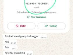 Lagi- lagi, Wartawan Batam Kena Ancaman Lagi Melalui WhatsApp dari OTK