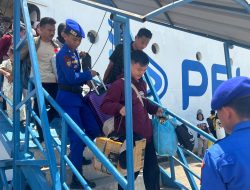 Satpolairud Polresta Barelang Laksanakan Pengamanan dan Pengecekan Penumpang KM Kelud di Pelabuhan Batam Bintang 99 Batu Ampar