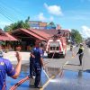 Satlantas Polres Lingga Gerak Cepat Antisipasi Kecelakaan Akibat Solar Tumpah